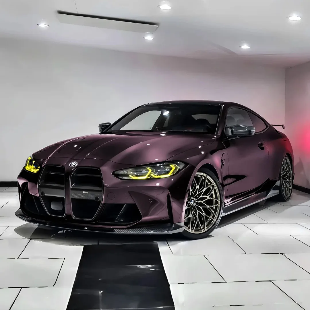 

CARKOO Фиолетовая металлическая глянцевая автомобильная пленка в рулоне Премиум ПВХ автомобильные пленки для стильной упаковки автомобиля