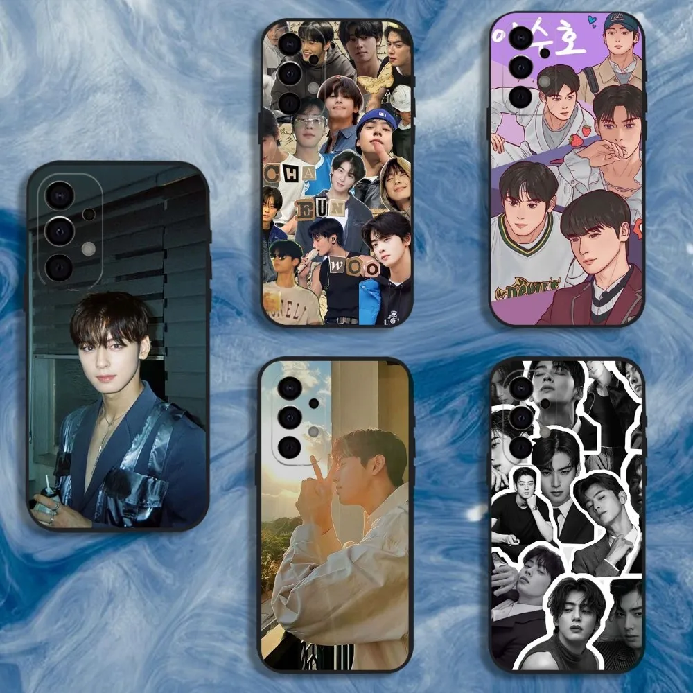 

Cha E-EunWoo Eun W-Woo Phone Case For Samsung S25,S24,S21,S22,S23,S30,Ultra,S20,Plus,Fe,Lite,Note,10,9,5G Black Cover