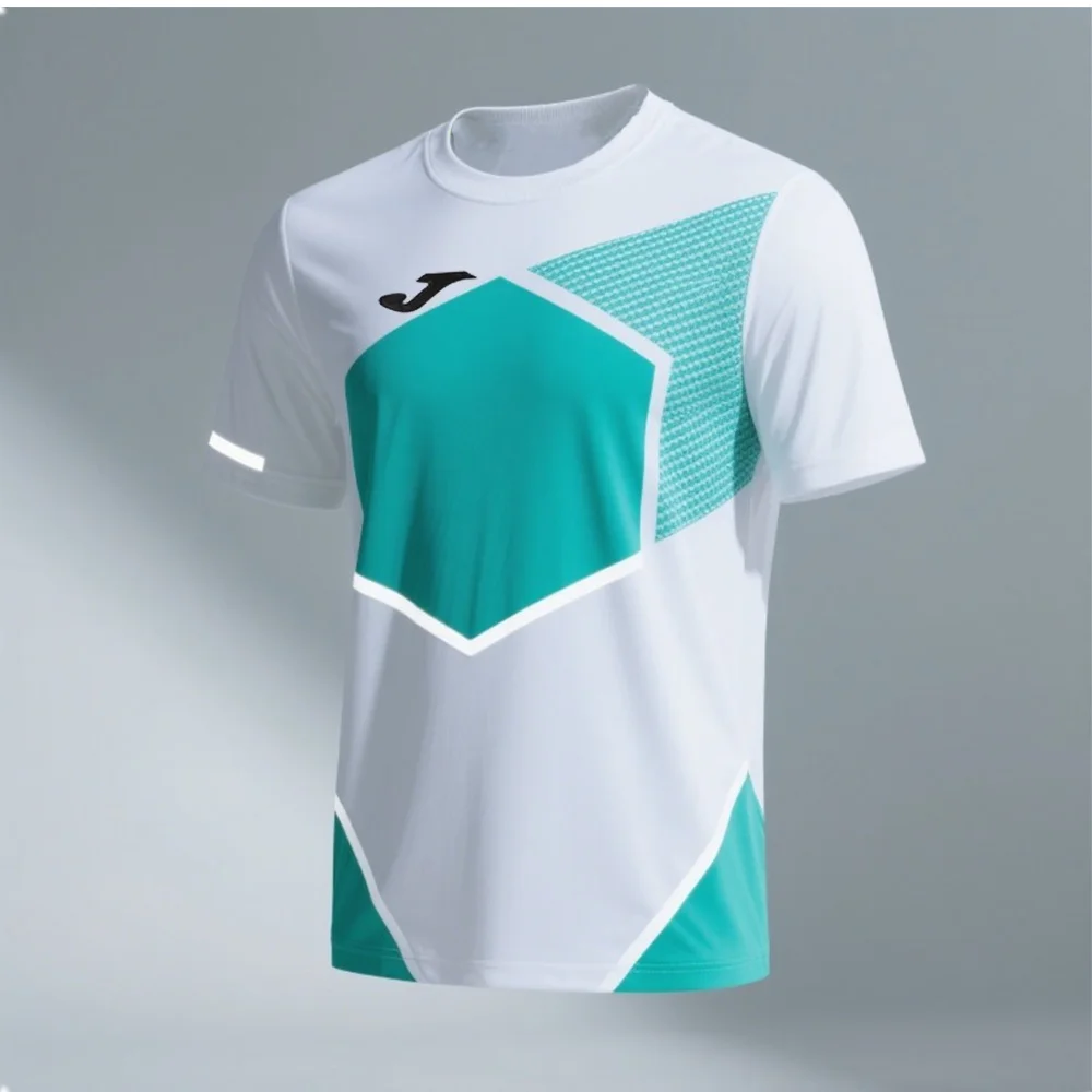 JOMA 3D Printed 2026 summer new badminton training T-shirts, sports T-shirt, men's top, quick-drying breathable sport motor T