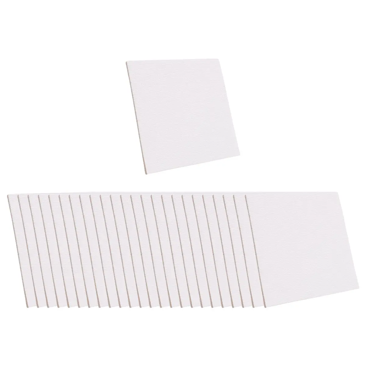 A89X 25 Pcs Magnetic Painting Canvas Panel Magnetic Mini Canvas Boards Canvas Blank Canvases for Painting Art Gift DIY Decor