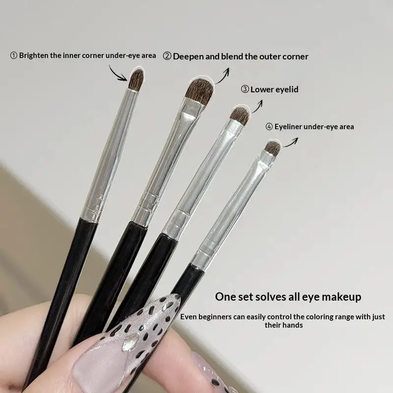 Eyeshadow Makeup Brush Set Soft Synthetic Bristle Eye Shading Liner Brushes For Daily Eye Makeup·..