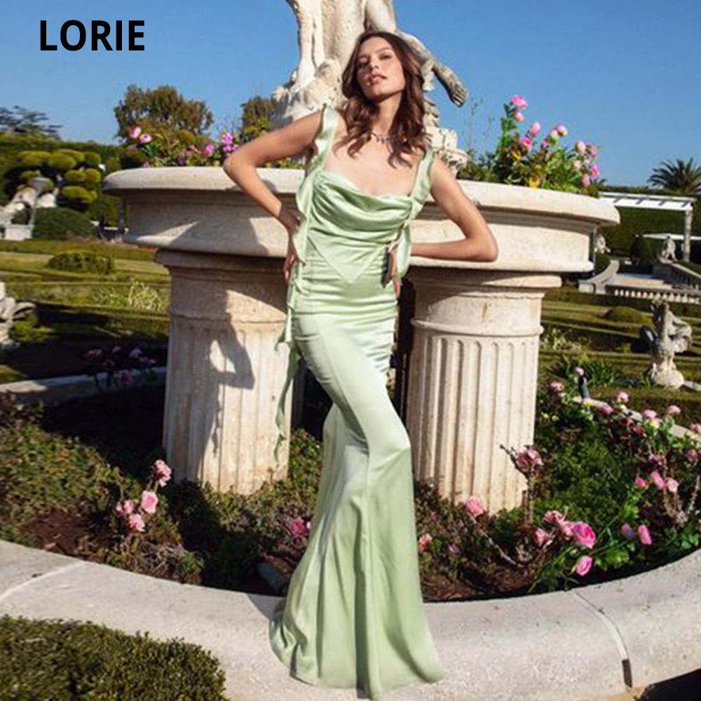 

LORIE Mint Saudi Arabia Mermaid Prom Dresses Spaghetti Straps Evening Party Dresses Vestidos De Fiesta Elegantes Para Mujer 2023