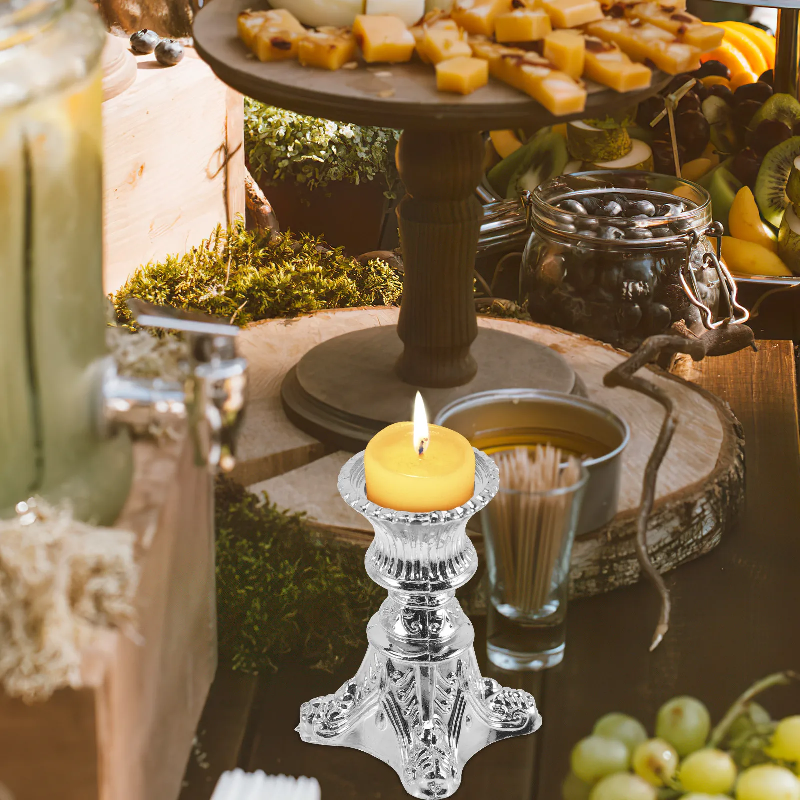 12 قطعة حامل عتيق أنيق عمود حامل رومانسية حفل زفاف الديكور حديقة الجدول محور