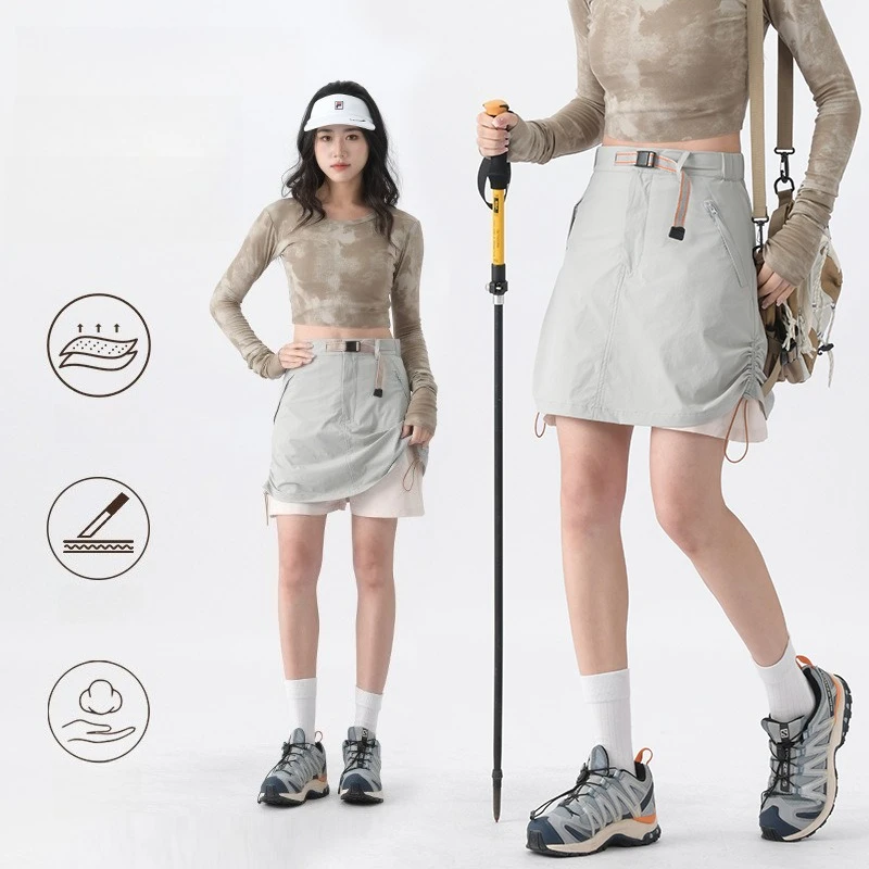 

Мини-юбка женская уличная 2026 года, высококачественная, с защитой от просвечивания, повседневная, дышащая, прочная и модная, ультракороткая