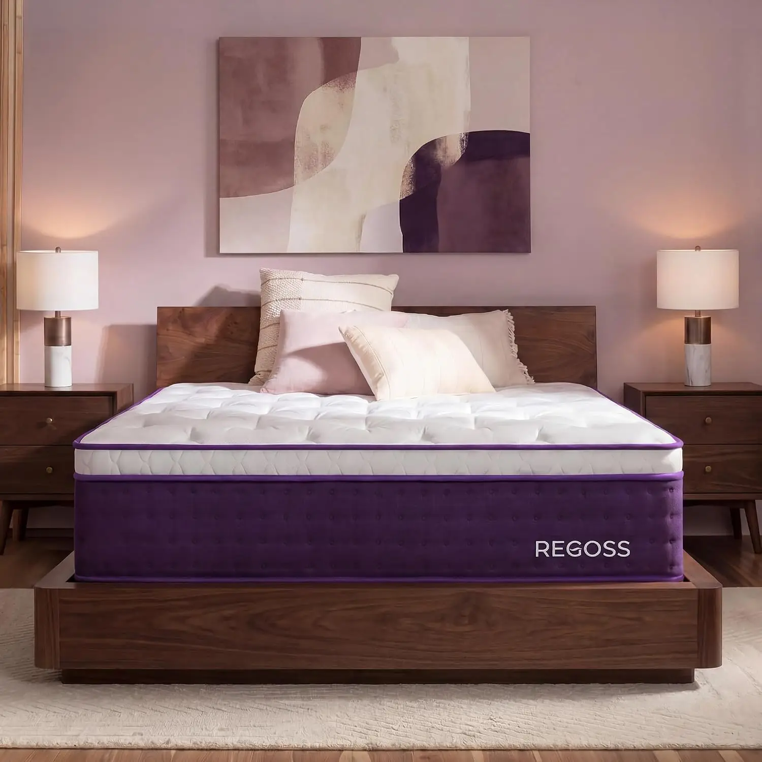 Soft Plush Queen Mattress 12 Inch Hybrid Mattress in a Box for Side Sleeper | Pocketed Springs and Gel Memory Foam,, Customized