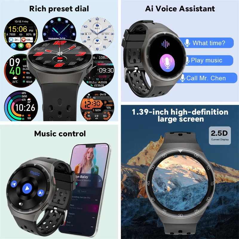 LIGE Fashion Smart watch Men Bluetooth Call IP67 Waterproof Sports Fitness Tracker Health monitor Men Smartwatch For IOS Android