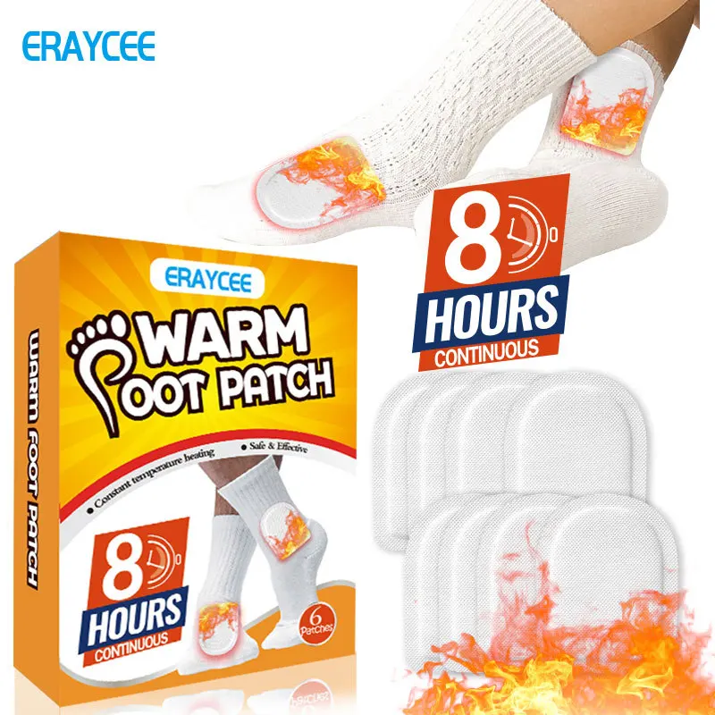 ERAYCEE Warm foot paste, one-time portable heating cold paste winter foot natural paste warm baby warmth