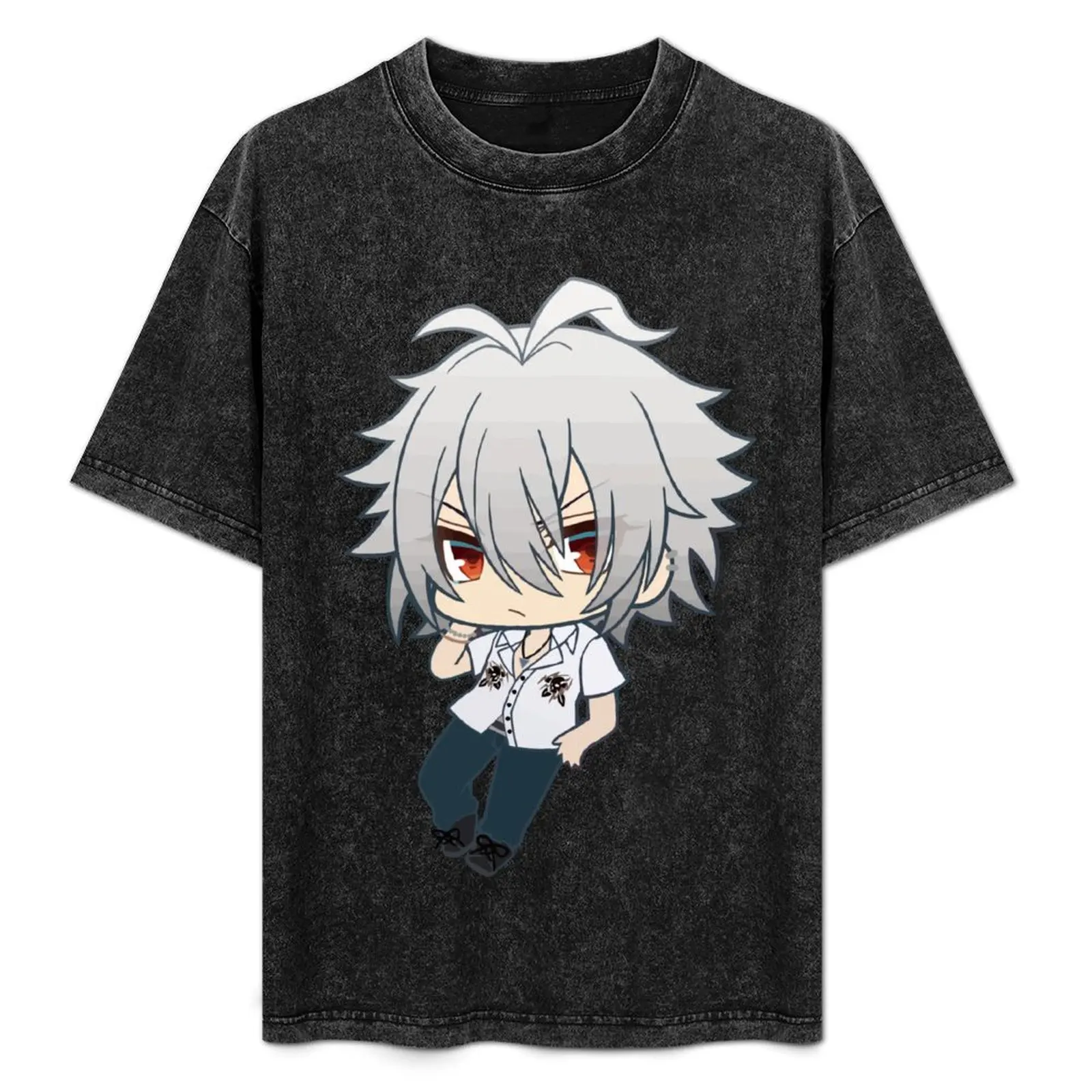 

Футболка Samatoki Chibi (Hypmic) в минималистском стиле, однотонная, с круглым вырезом