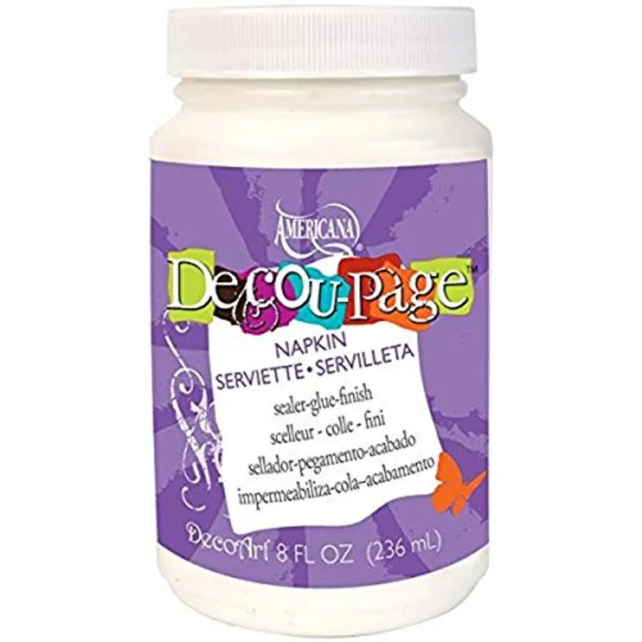 

Deco Art DS-64-126 Americana Decou Page Widemouth Paint for Napkins, Multicolored 8-Ounce