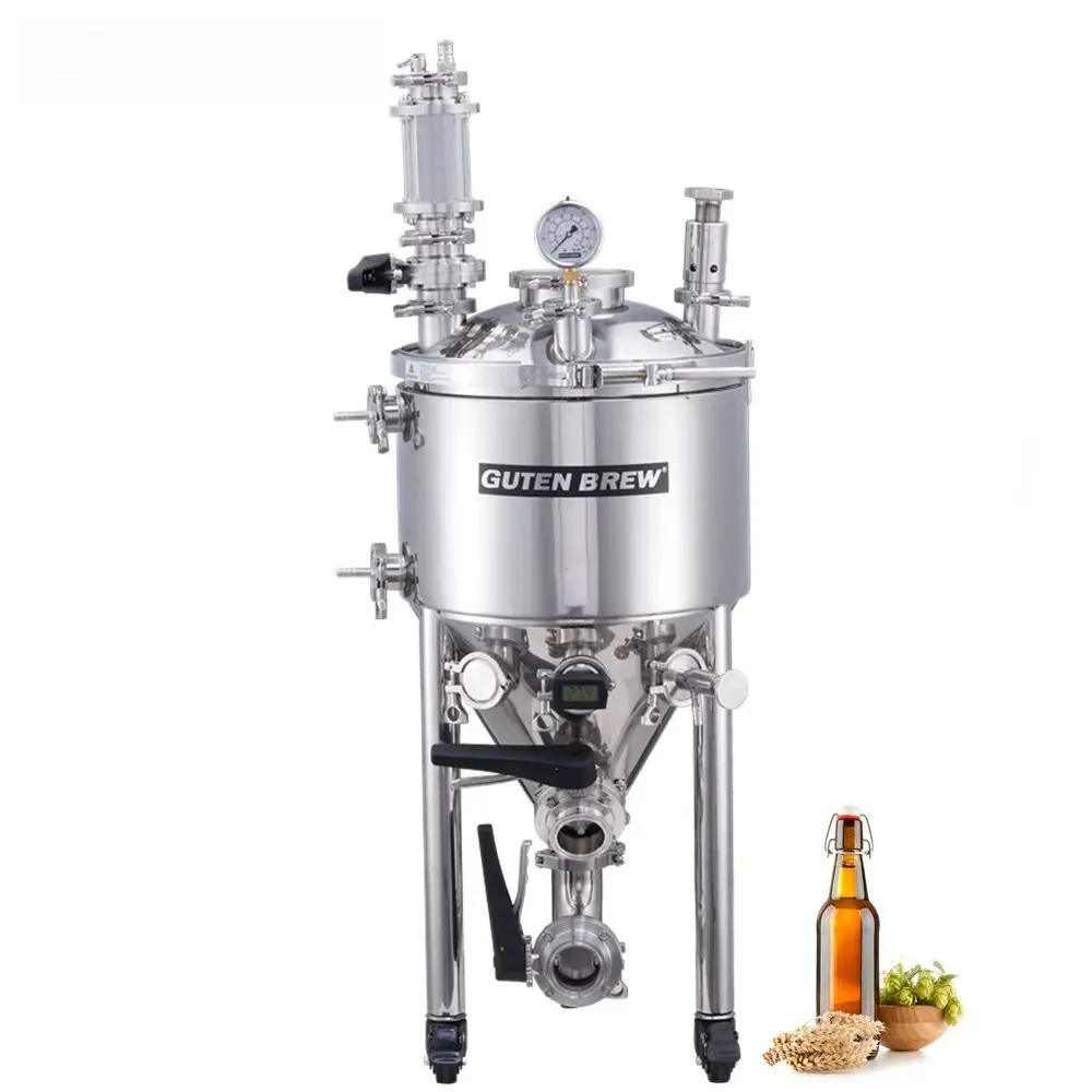 Guten 105L Pressure Fermenter / 304 Stainless Steel Conical Fermenting Tank / Home Brewing Machine