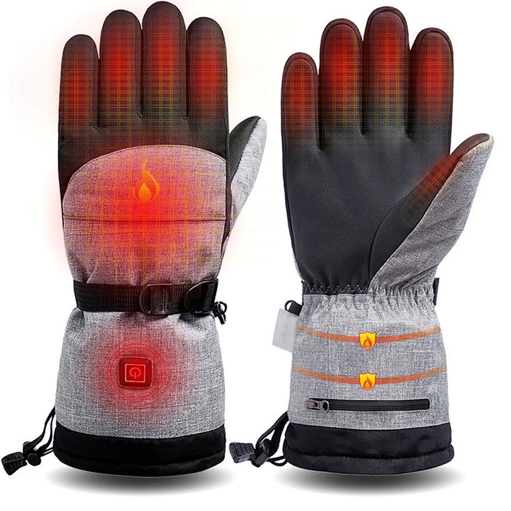 1 Pair Winter Hand Warmer Cycle Motorcycle Bicycle Gloves Electric Thermal Gloves ColdDay Camping Hiking Skiing Heated Gloves