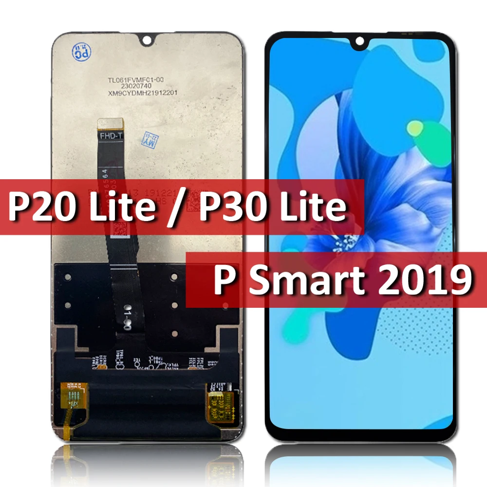 New For Huawei P20 P30 Lite P Smart 2019 LCD Display Touch Screen Assembly Replacement Parts