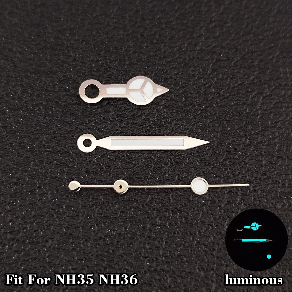

Blue-green Luminous Watch Hands Fit for NH35 NH36 ETA 2836 2824 Miyota 8205 8215 Movements - Watch Repair Accessories