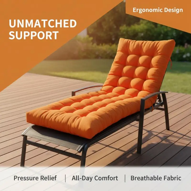 Integrated Back Cushion for Office Chair Solid Color Thickened Non-slip Mat for Student Dorm Home Use