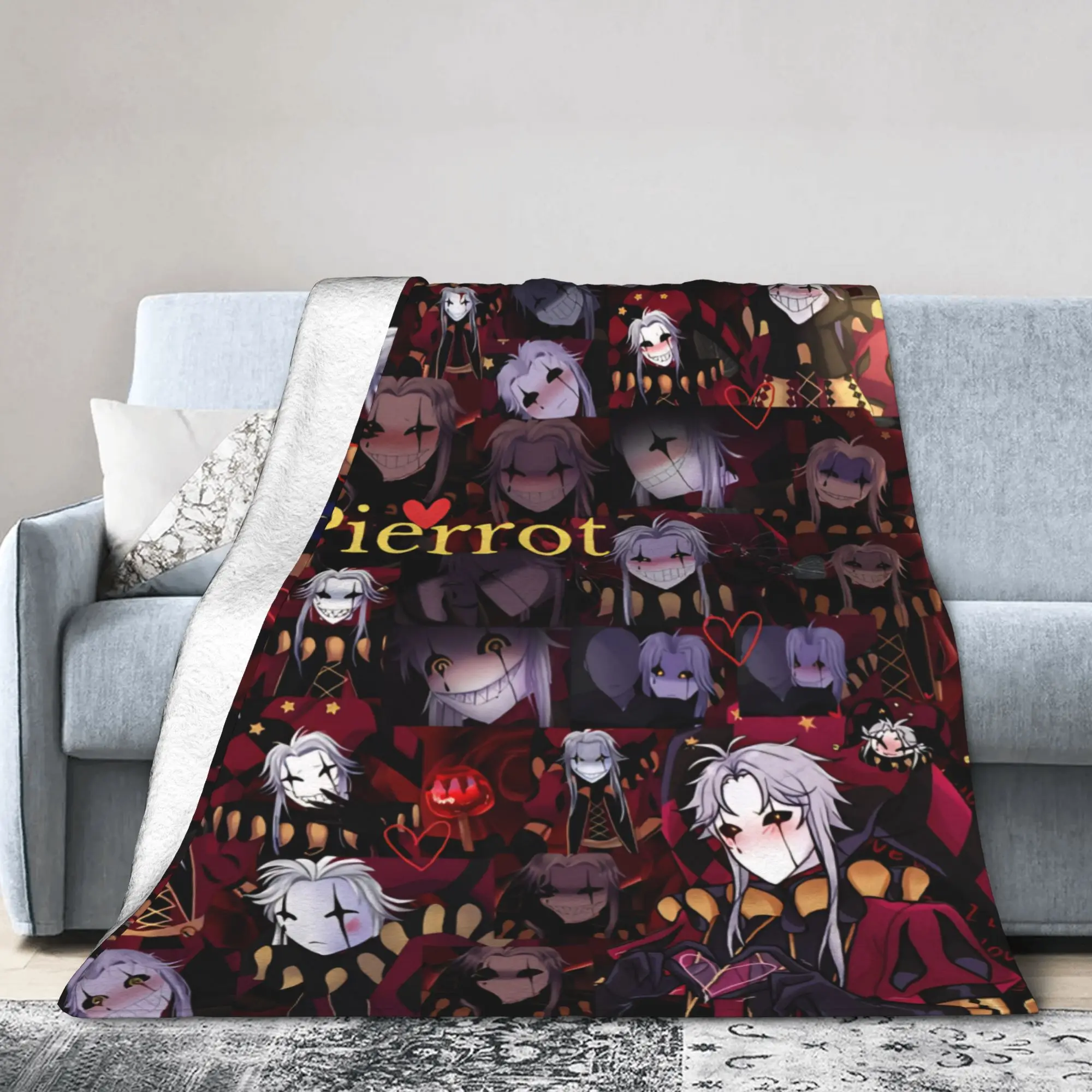 Pierrots The Freak Circus Blanket Soft Fleece Healing Present  Throw Blanket Rug Piece
