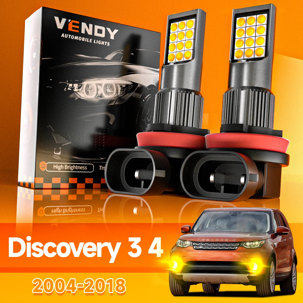 2pcs For Land Rover Discovery 3 LR3 4 LR4 2004-2018 LED Fog Light 2006 2008 2009 2010 2011 2012 2013 2014 Canbus Accessories