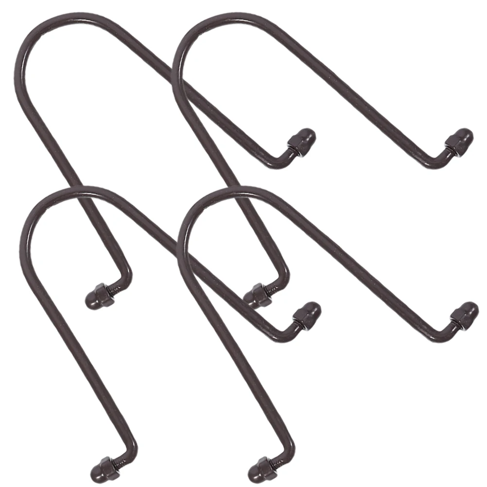 4pcs Rain Chain Hook Hangers Gutter Clips Adapter Downspouts Accessories Hanging Hooks Chains Easy Install Rust Proof Portable