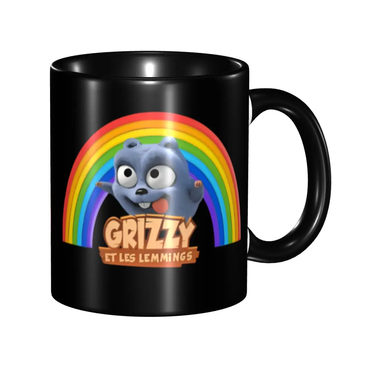 

Personalized G-Grizzys And L-Lemmingsed Coffee Mugs DIY Cartoon Anime Cute Bear Ceramic Mug Creative Gift