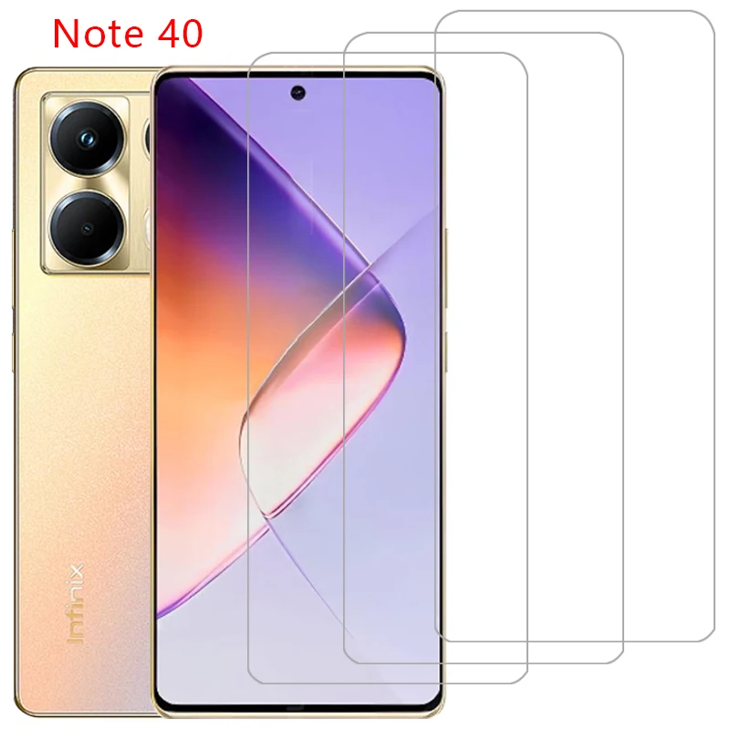 tempered glass phone case for infinix note 40 back cover on infinity note40 not not40 5g 360 ifinix infini infinx infix infnix