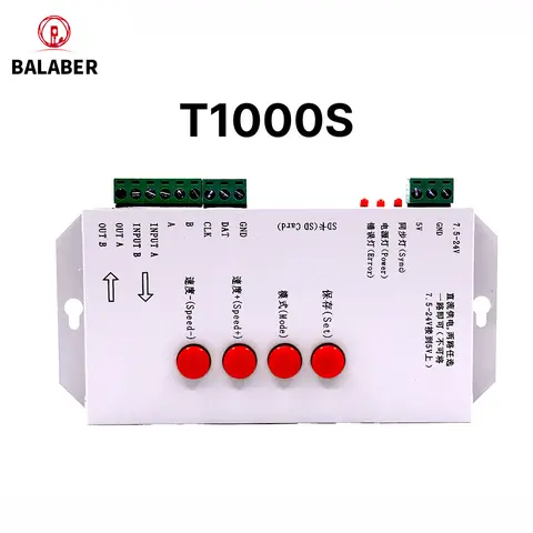 T1000S K1000C SD card for WS2801 WS2811 LPD6803 led pixel controller RGB full color DMX512 2013 new version DC5V-24V RGB DC5-24V