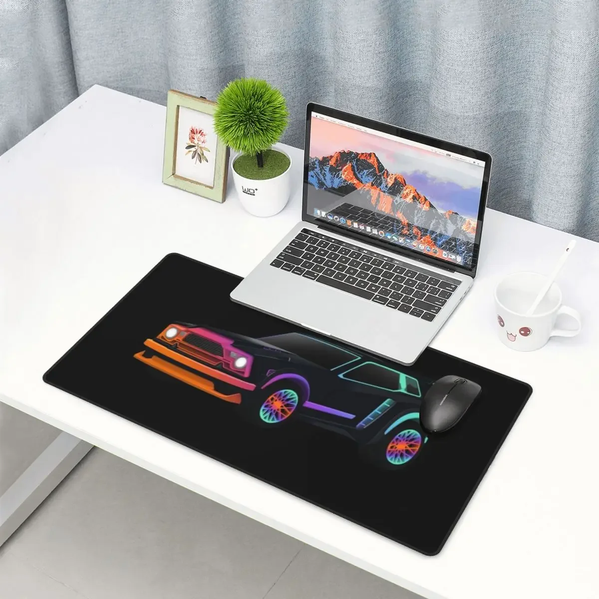 Alfombrilla grande para ratón Rocket League Fennec Gamer, alfombrillas para ordenador portátil, alfombra para teclado, accesorios para juegos de ordenador, alfombrilla de escritorio