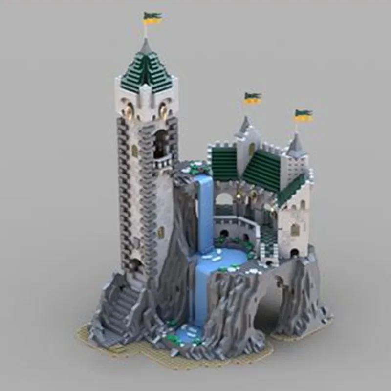 kinderen bakstenen kasteel middeleeuws speelgoed bouwstenen bakstenen ridders kasteel serie moc architectuur voor kinderen set compatibele toren