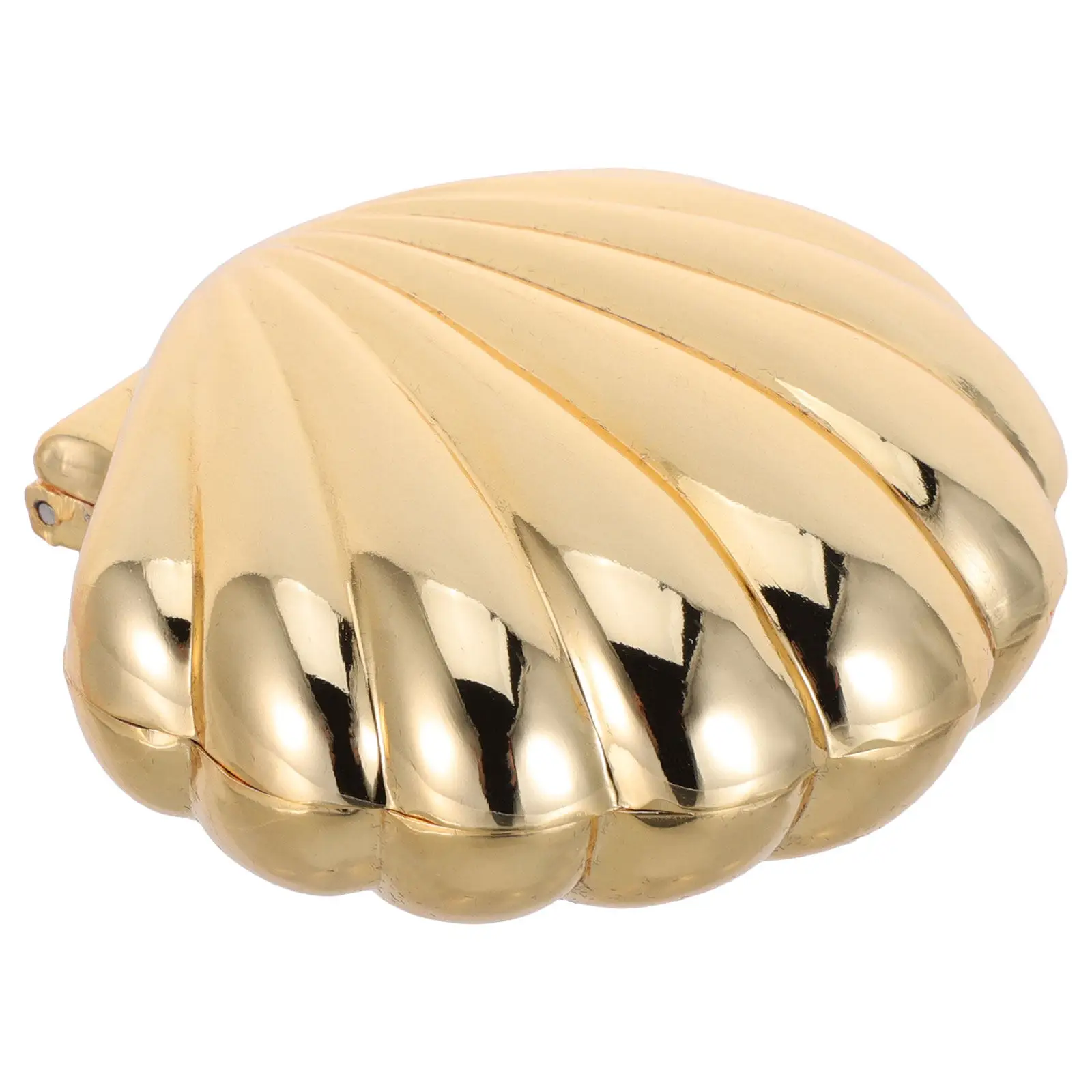 Clamshell Treat Holder Style Vintage Jewelry Box Zinc Alloy European Design Ring Earring Necklace Organizer Desktop Travel