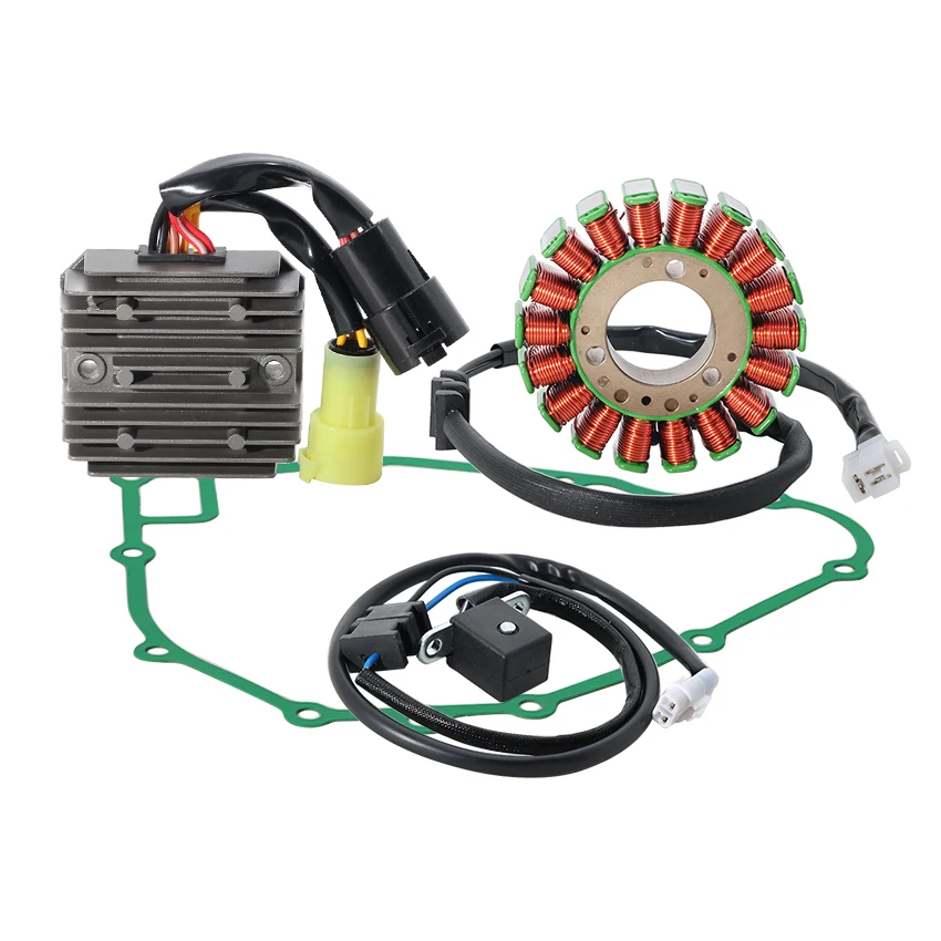 ATV Charging System Stator Assy Voltage Regulator Generator Gasket 21003-1276 For Kawasaki KLF300 Bayou KEF300 Lacota Quad Bike