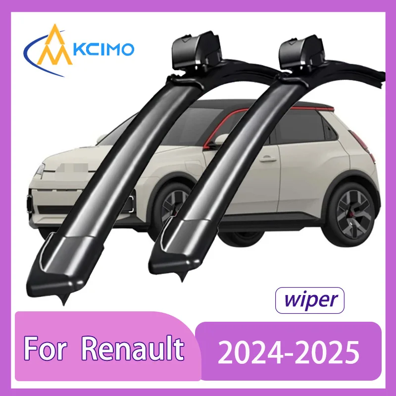 

Silent Wiper Blades For Renault 5 E-Tech 2024-2025 Alpine A290 Waterproof Windshield Cleaner 2PCS Car Accessories