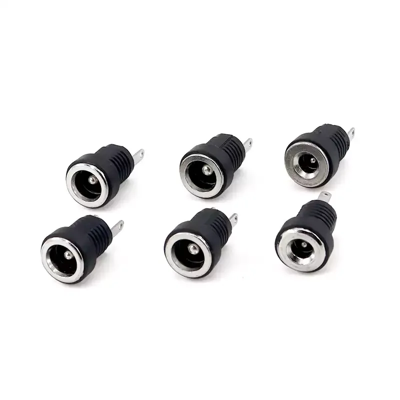 10PCS DC022B DC Power Jack Socket Female Panel Mount Connector 3A 12V 5.5x2.1mm / 5.5x2.5mm / 3.5x1.35mm
