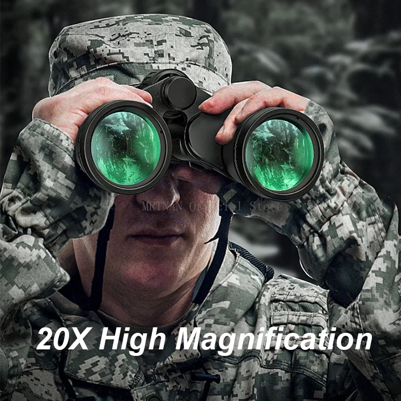 Binoculares tácticos 20x50 HD prisma BAK4 – Óptica profesional - imagen 3