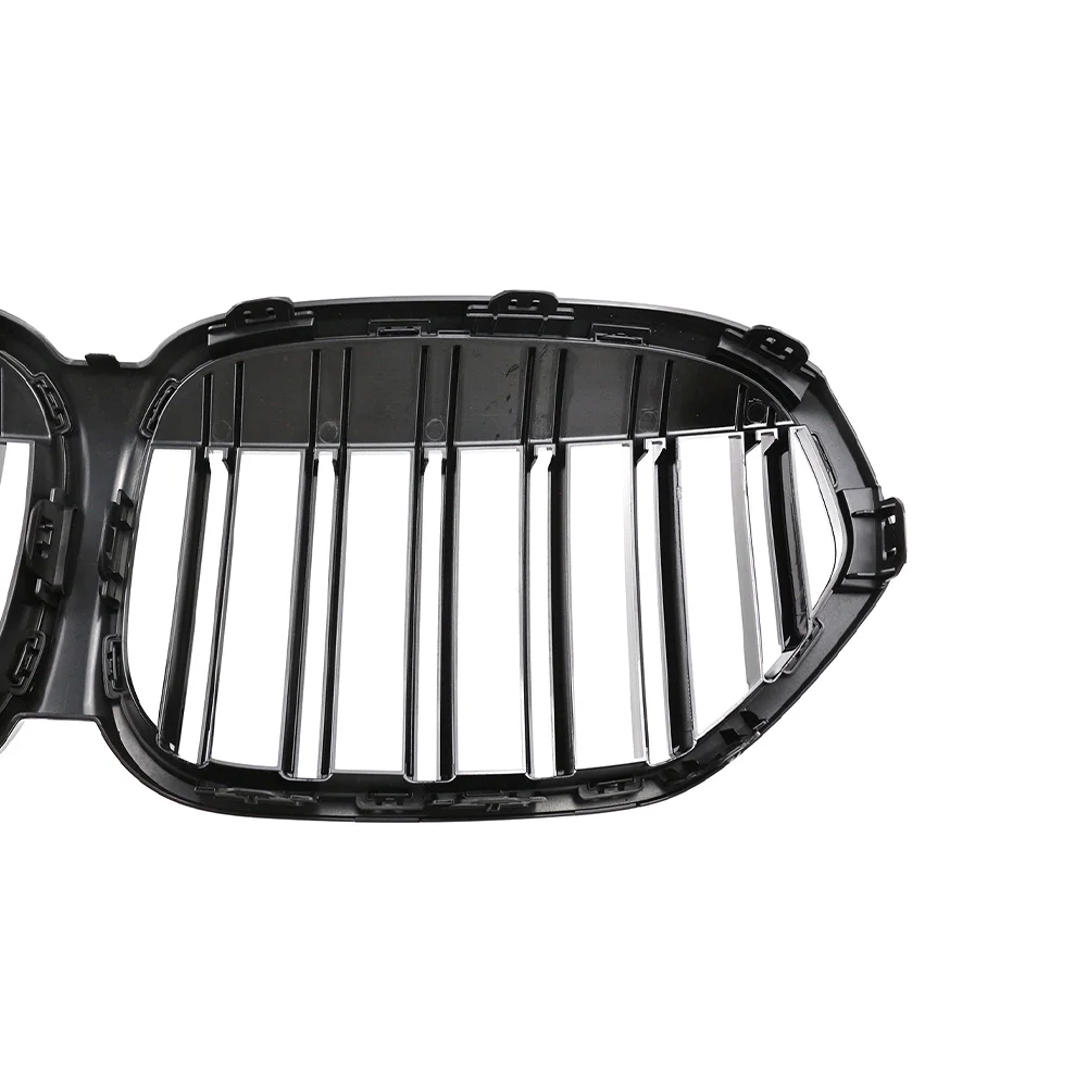 ل BMW X1 F48 2020 2021 2022 sDrive18i sDrive20i xDrive20i واحدة مزدوجة خط الجبهة المبرد شواء مدخل هواء مصبغة