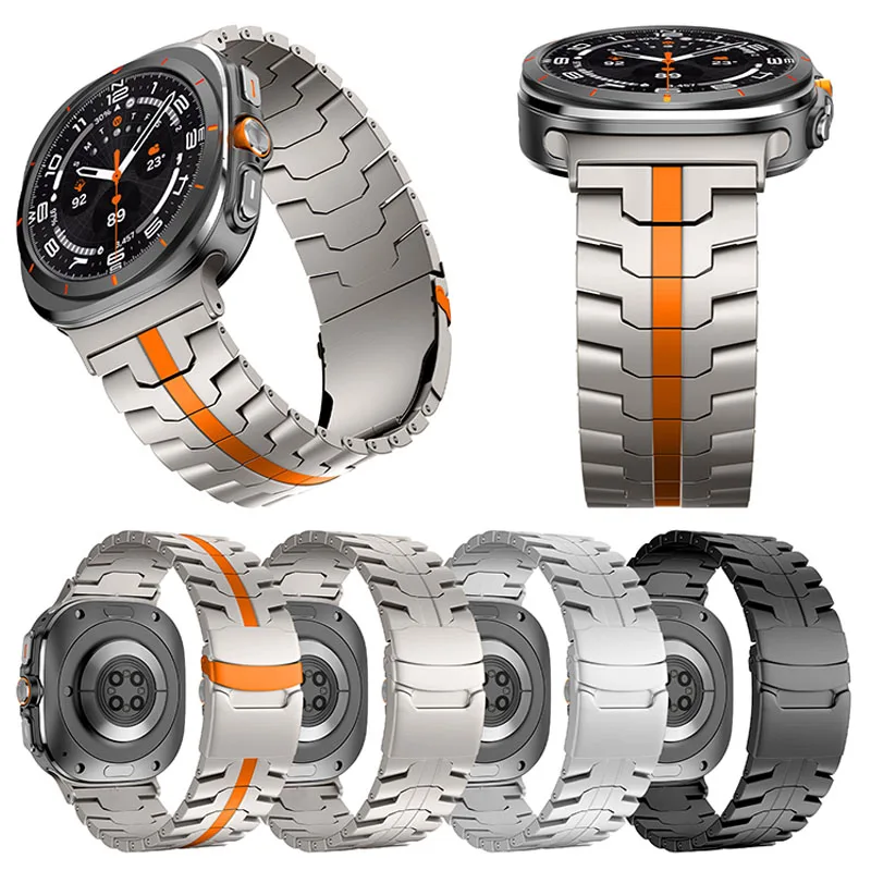 

Titanium Luxury Strap for Samsung Galaxy Watch Ultra 47mm Band for SAMSUNG ULTRA GALAXY 47MM Men Watchband Galaxy Ultra Bracelet