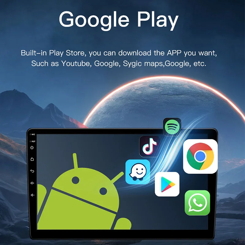 9 بوصة 2 الدين راديو ستيريو بالسيارة أندرويد لمازدا 3 2004 2005 2006 2007 2008 2009 مشغل وسائط متعددة الملاحة لتحديد المواقع Carplay وحدة رئيس السيارات مع شاشة نظام ذكي #4