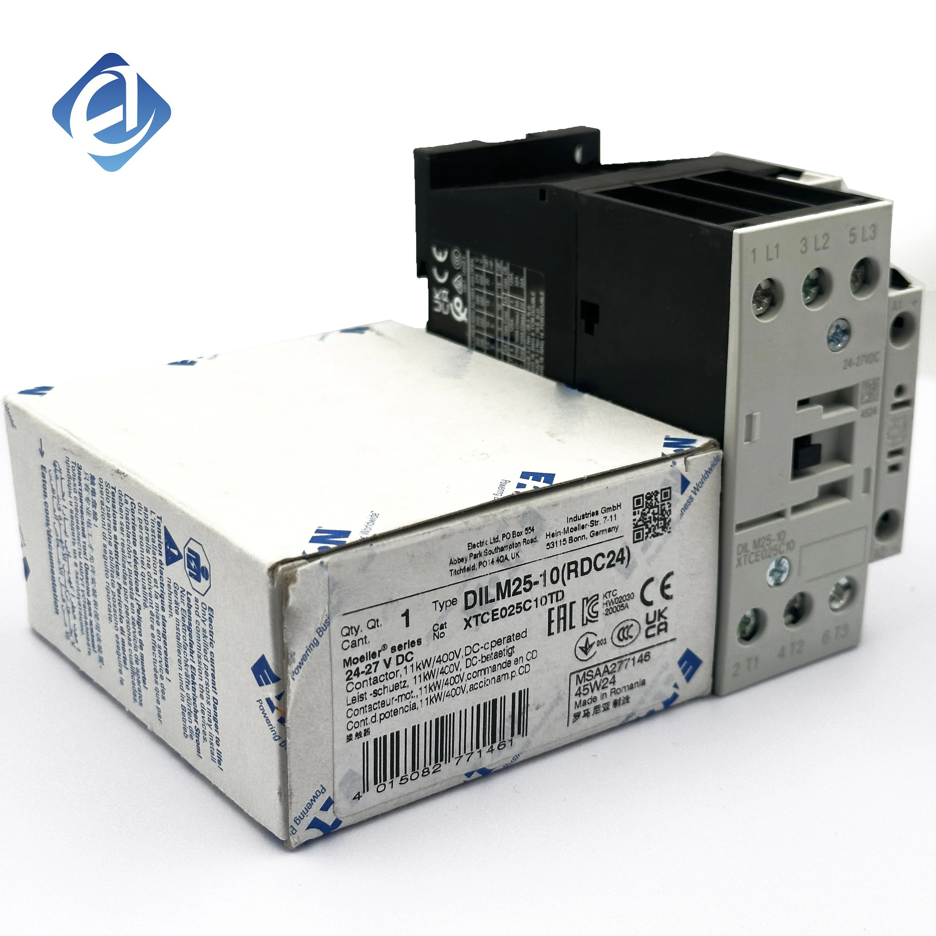 

Новый оригинальный DILM25-10 RDC24 PLC PAC модуль интерфейса аналогового ввода 1 ввод/вывод 110 В рабочее напряжение для электронного оборудования