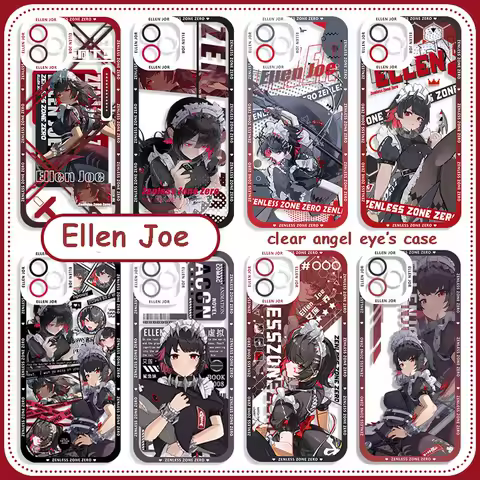 Zenless Zone Zero Ellen Joe Case For Samsung Galaxy S25 S24 S23 S22 Ultra Plus S23FE S24FE A55 A35 A15 A16 A54 A15 Cartoon Cover