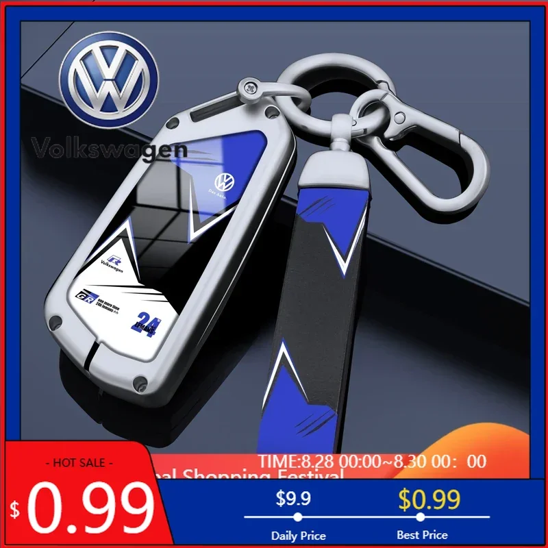 

Новинка 2026: Чехол-брелок для ключа VW Golf 8 MK8 2020 с 3 кнопками, складной, без ключа, из поликарбоната