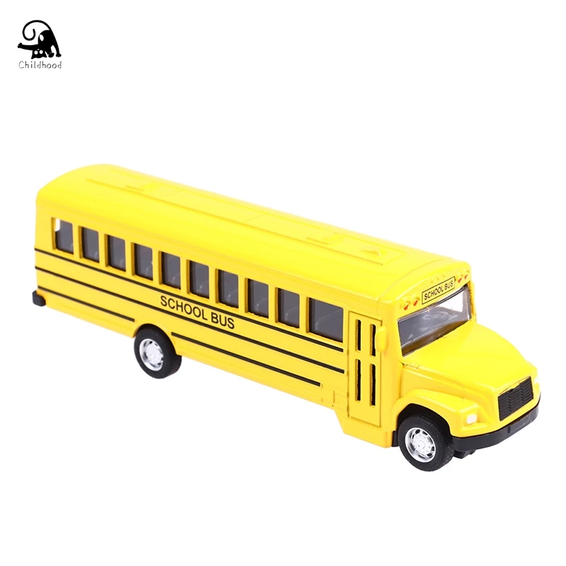 Simulation Inertial School Bus Toys School Car Model Lighting Car Toys For Kids Educational Interactive Toys Child Gifts