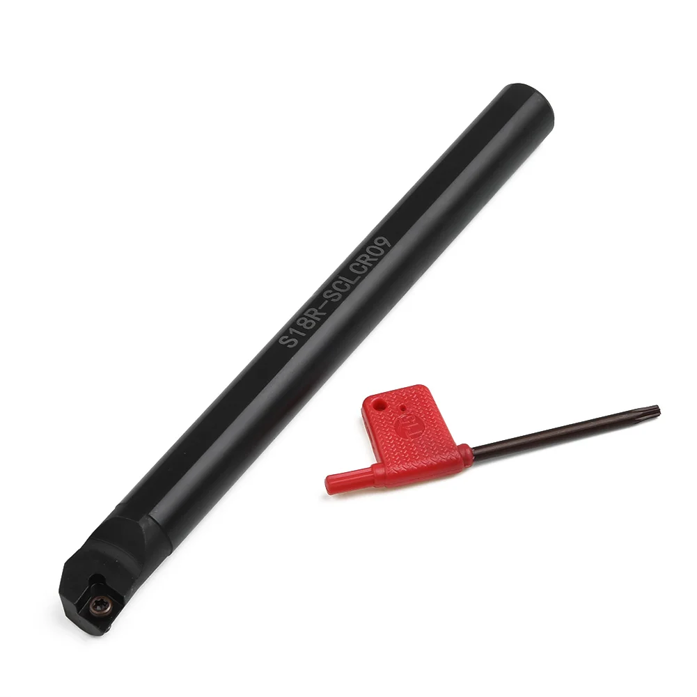 S18Q-SCLCR09 95° 18*180mm Internal Lathe Boring Bar Turning Tool For CCMT09T3 Heavy Cutting High Rotation Feed Rate Workholding