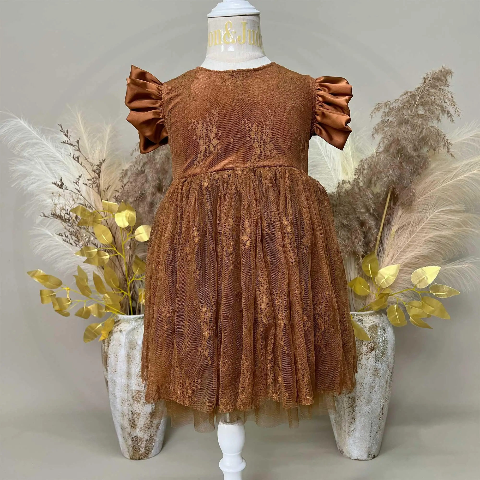 

Юбка для новорожденных Don & Judy, платье для девочек O-3 лет, летнее платье из искусственного шелка с кружевной фотографией, платье для девочек, подарок на день рождения