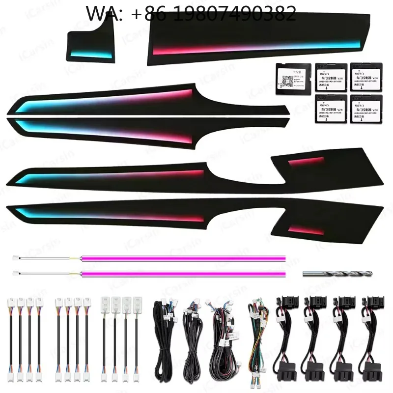 RGB Symphony Atmosphere Light Trim Strip 2010-2016 Car Interior Modification Decor Upgrade Accessories