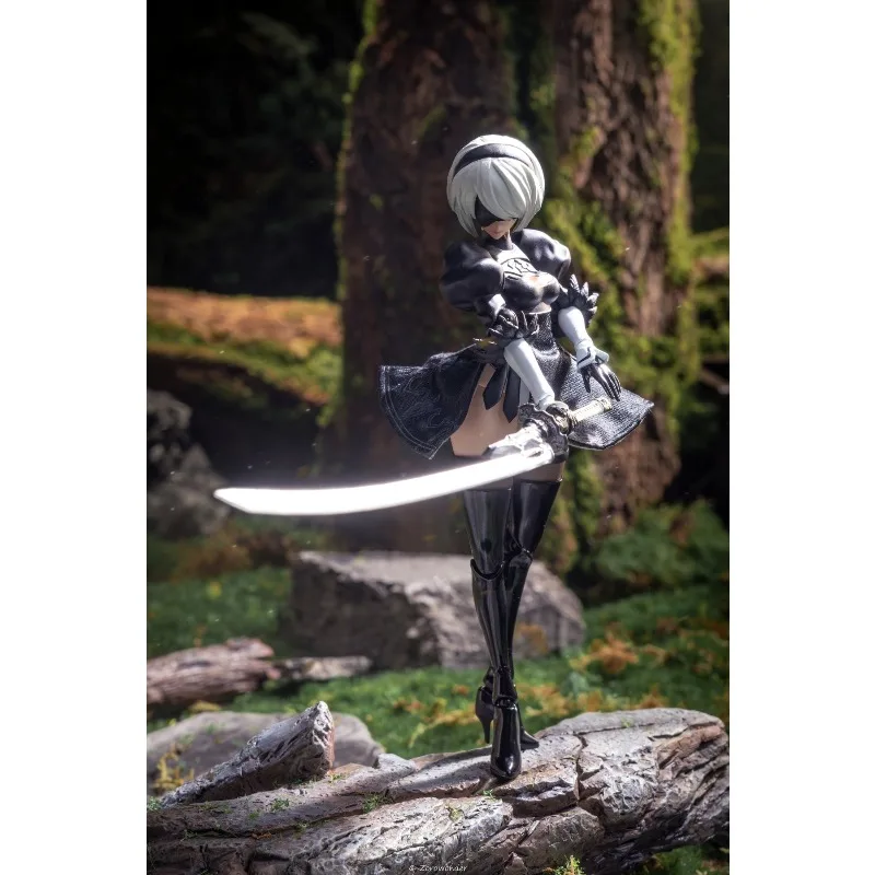 ฟิกเกอร์อนิเมะ ANIPLEX+ รุ่น BUZZmod NieR:Automata เวอร์ชั่น 1.1a ซีรีส์ 2B ของเล่นโมเดลแอคชั่นแบบขยับได้ ของสะสม ของขวัญสำหรับเด็กผู้ชาย