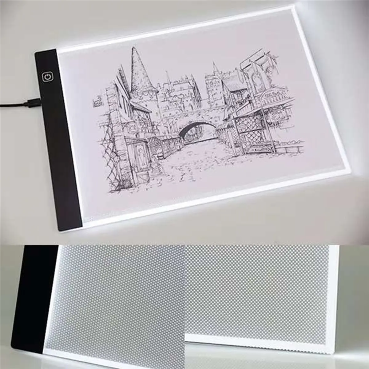 Hot Sale A4 Children Drawing Board 3 Level Adjustable Brightness Light Notebook LED Drawing Copying Table