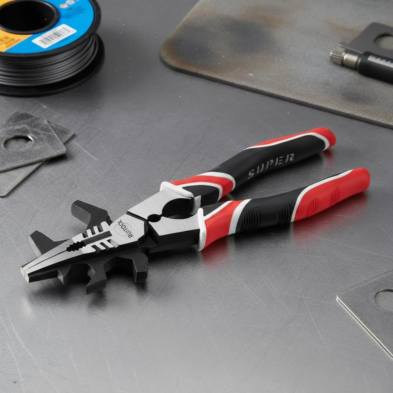 

Multi-Function Soldering Pliers Multifunctional Multifunction Weld Pliers Metal Tool 8 Inch Ergonomic Grip for Welders, Workshop