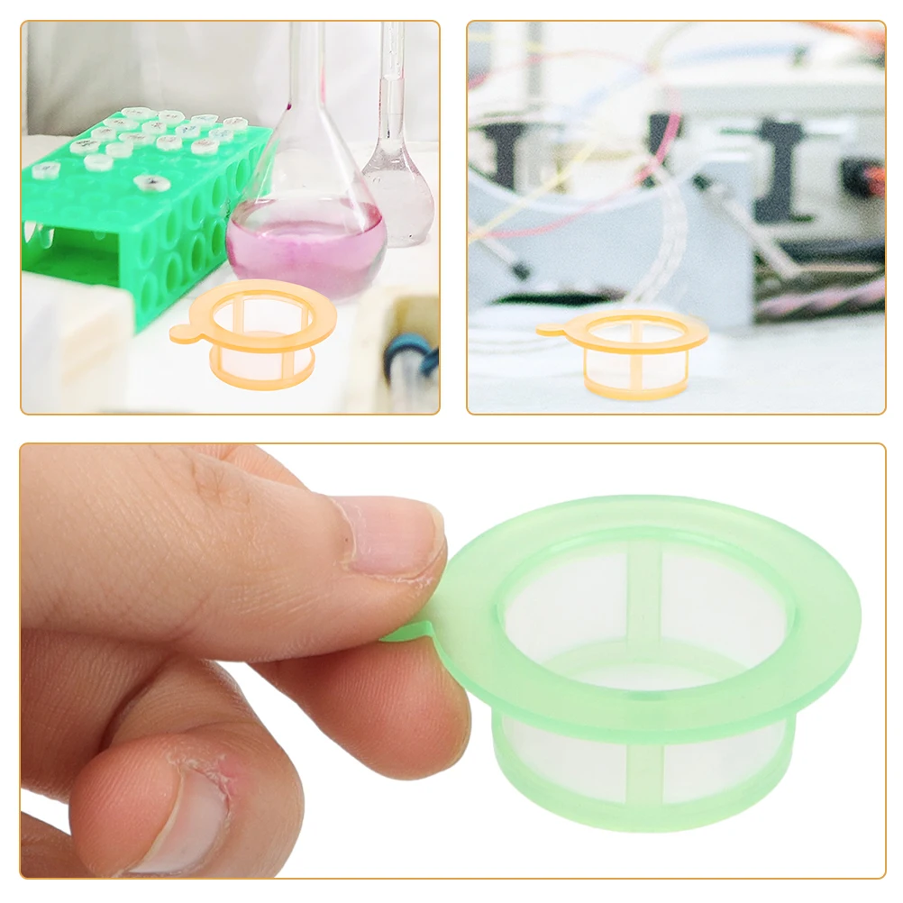 

2 Pcs Cell Filter Small Laboratory 70um Strainer Chemistry Fine Mesh Strainers Plastic Sieve Mini Tool Screen