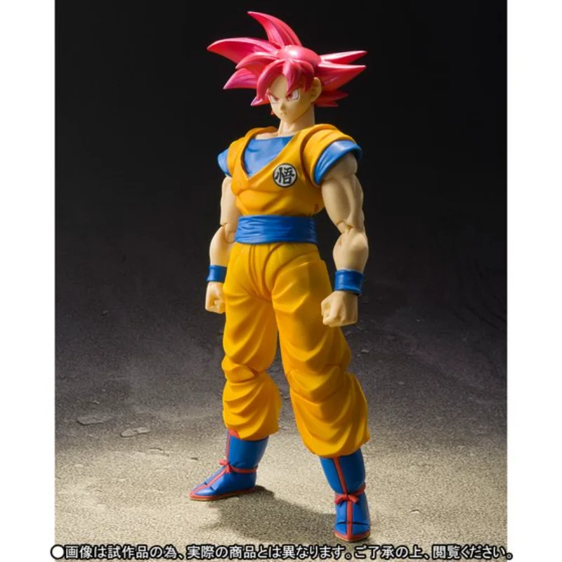 

Hot-blooded toy model figure, Dragon Ball Super SHF red hair, God Sun Wukong, Bandai movable doll genuine