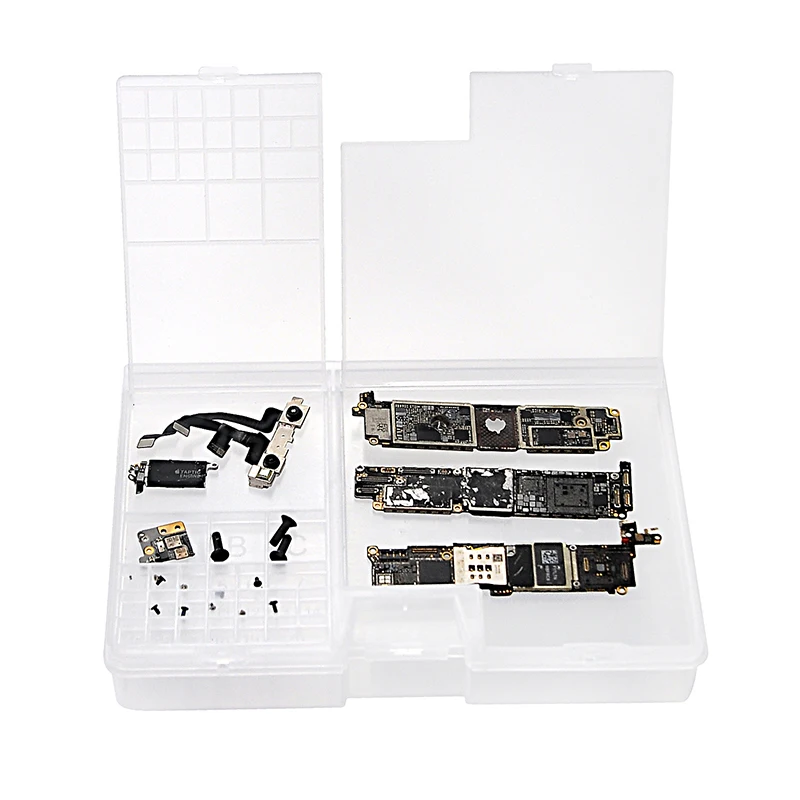 

Multi Functional Mobile Phone Repair Storage Box for IC Motheboard Parts Mobile Phone Openning Tools Repair Storage Box