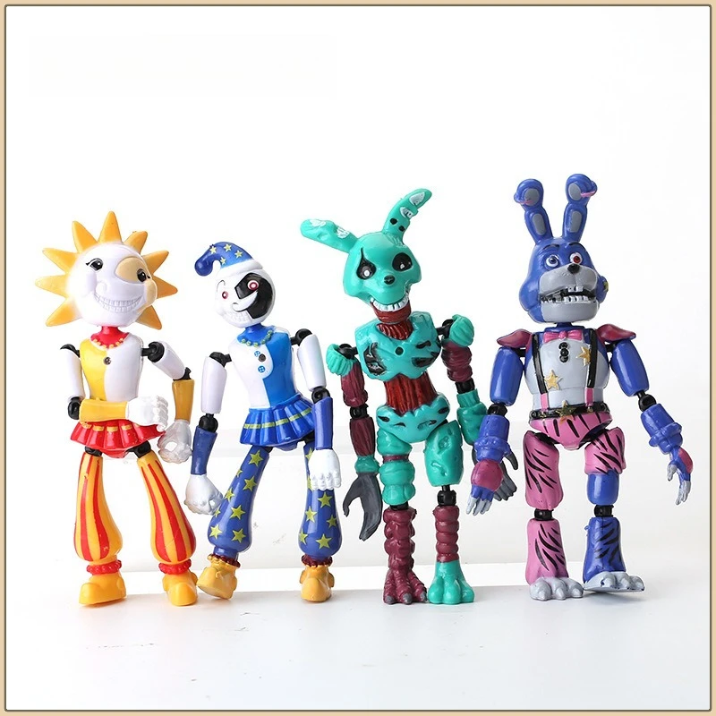 

4 шт./компл. FNAF Five Nights At Freddy's фигурки шарнирная подвижная фигурка игрушка ПВХ коллекция кукол игрушки
