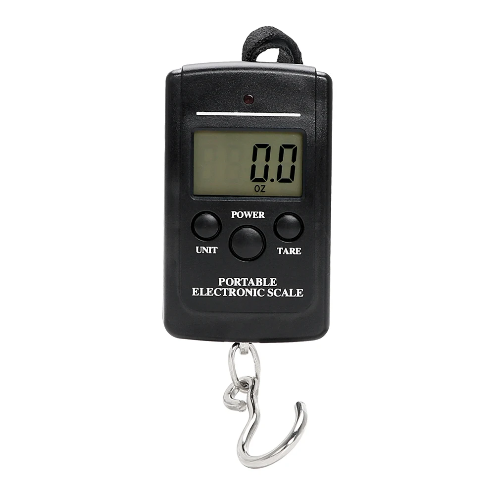 40kg/88lb Digital Fishing Scale Travel Luggage Scale Portable Electronic Hook LCD Display Weighting