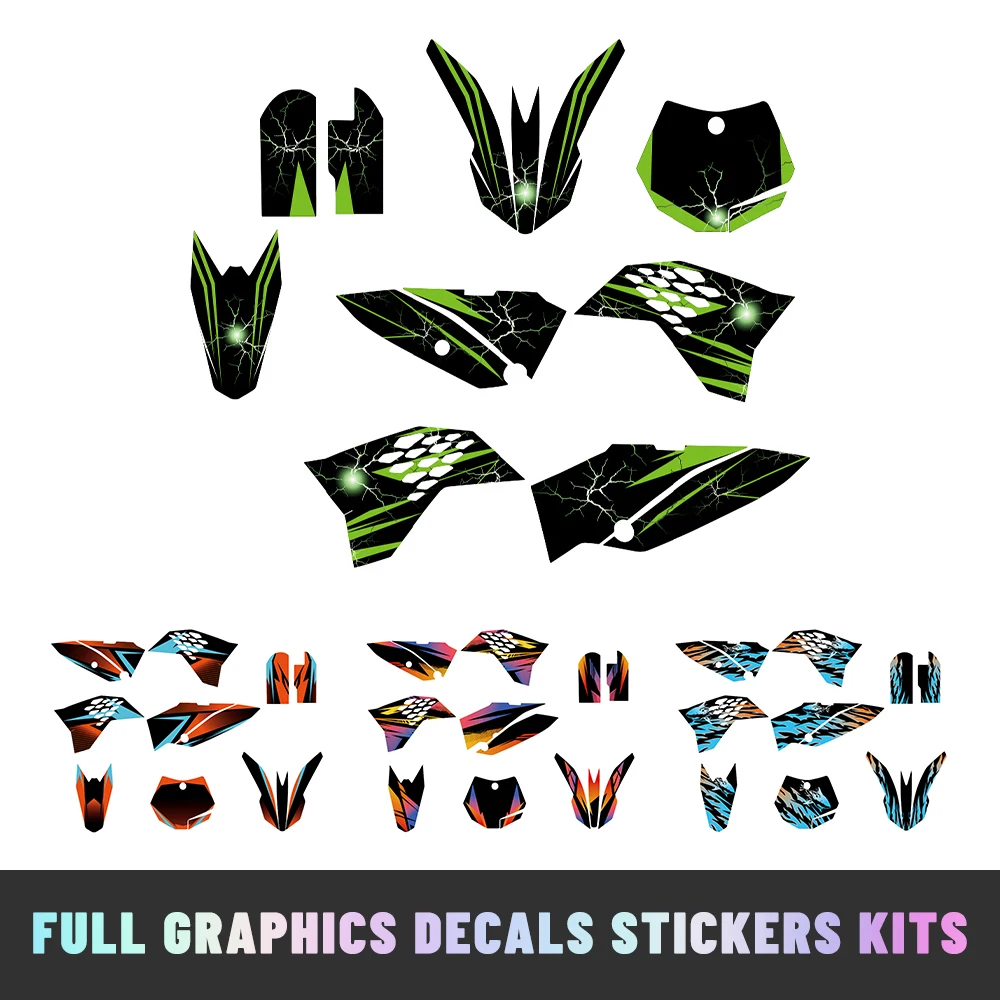 

For KTM 65 SX SX65 Off-Road Dirt Bike Decal Set Full Graphic Decals Kit 2009-2015 Motorcycle Deco Stickers Background Fit